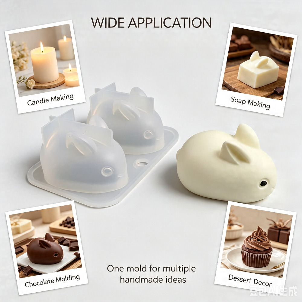 3D Mini Rabbit Silicone Mold F - огляд і ціна Soap Making Instructions