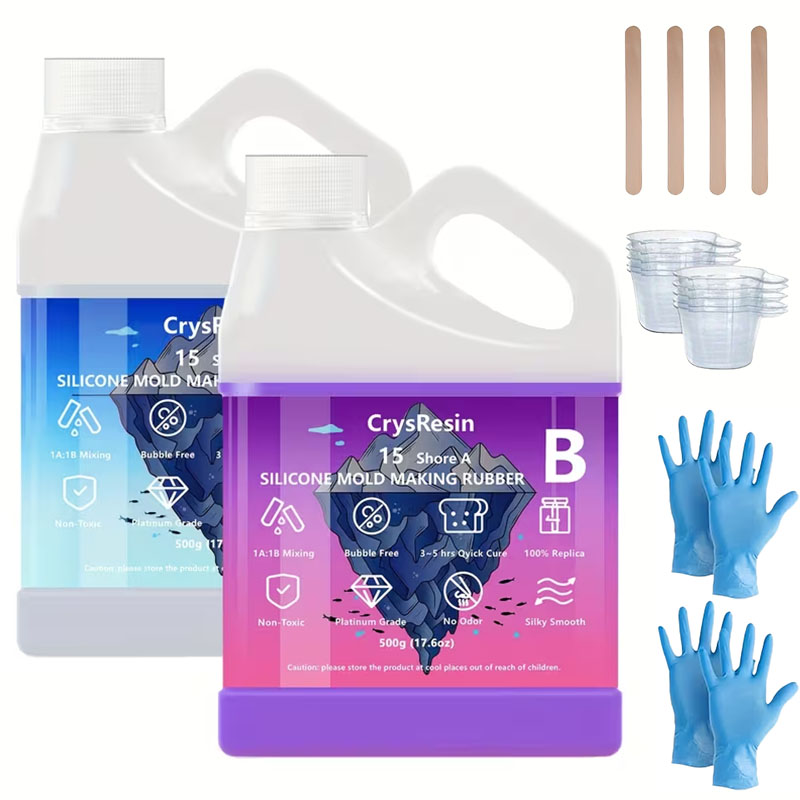 500ml 2 Bottles Liquid Silicon - огляд і ціна Soap Making Diy Kit