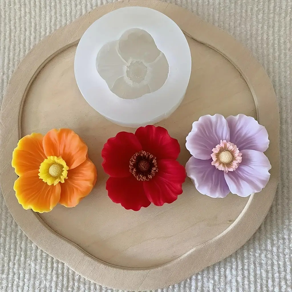 Flower Silicone Candle Mold, C - огляд і ціна Soap Making Gifts