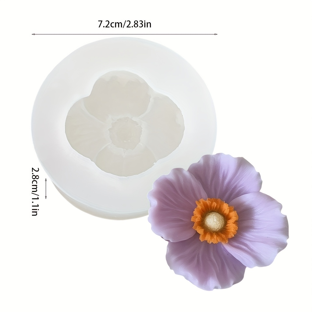 Flower Silicone Candle Mold, C - огляд і ціна Soap Making Gifts