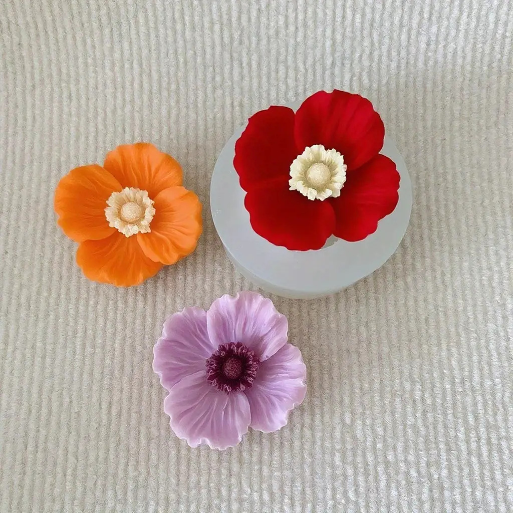 Flower Silicone Candle Mold, C - огляд і ціна Soap Making Gifts