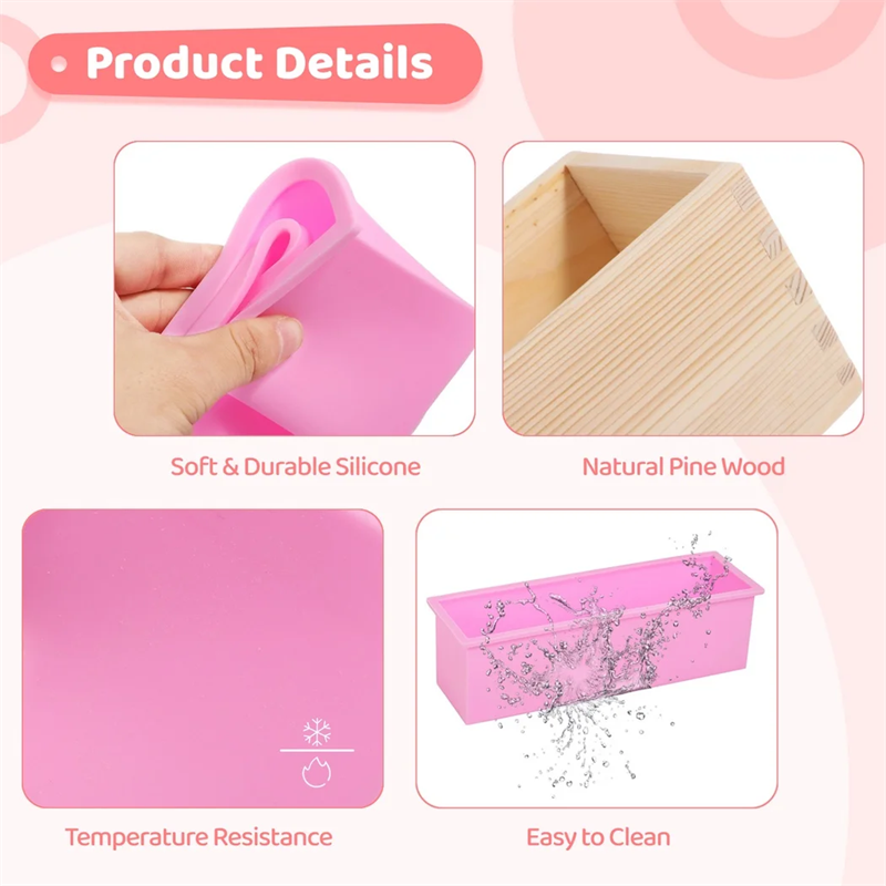 Rectangular Silicone Soap Loaf - огляд і ціна Soap Making Kit For Beginners