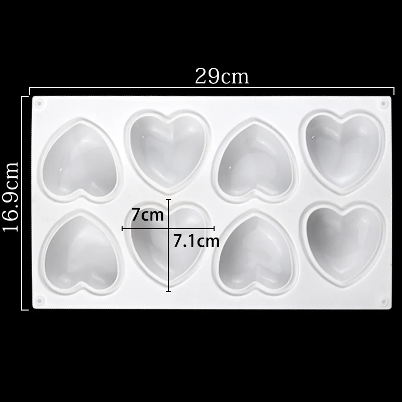 Love Heart Silicone Soap Mold  - огляд і ціна Soap Making Instructions