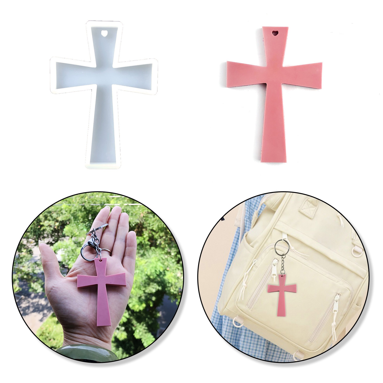 Silicone Mold Blessing Cross D - огляд і ціна Soap Making Diy Kit