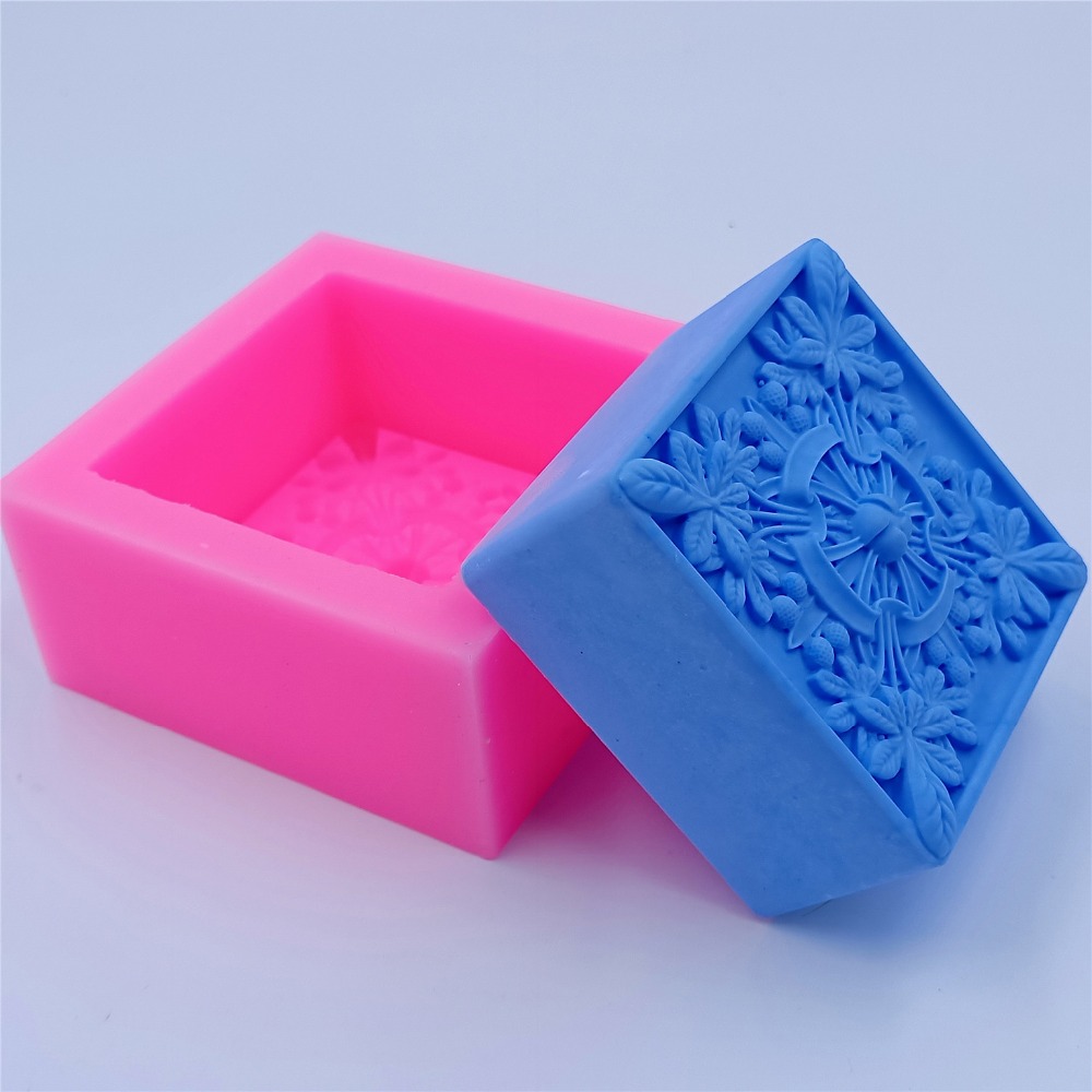 Square Design Soap Molds Flowe - огляд і ціна Soap Making Instructions